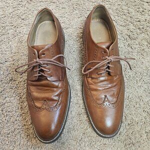 Cole Haan Warren Wing Oxford British Tan Mens 8.5 M C20322 Light Brown Leather